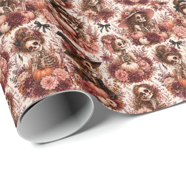 Botanical Skeleton Wrapping Paper (Roll Corner)