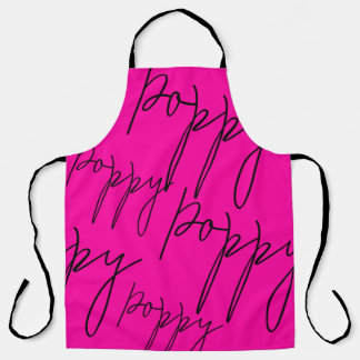 Botanical Sketch : Poppy Flowers Throw Pillow Apron