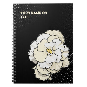 Botanical Snow: The Non-stop White Begonia Pop Art Notebook