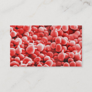 Botanical Spores - Pink Business Card Background