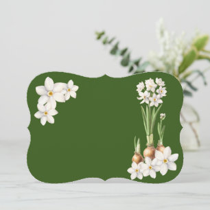 Botanical Spring Green Holiday Card - Landscape