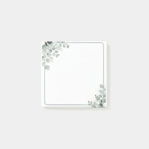 Botanical Sticky Notes Printable Elegant Floral