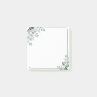 Botanical Sticky Notes Printable | Elegant Floral