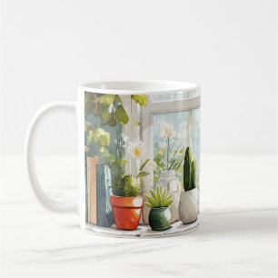 Botanical Succulent Cottagecore Aesthet Coffee Mug