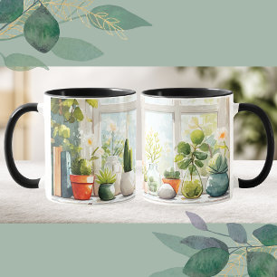 Botanical Succulent Cottagecore Aesthet Coffee Mug