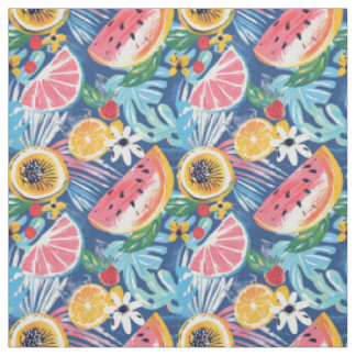 Botanical Summer  Pattern Fabric