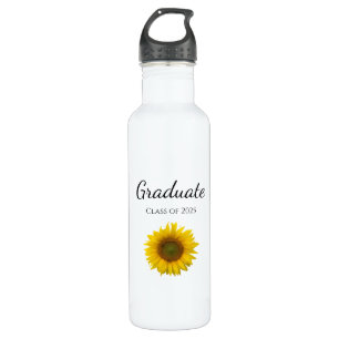 Botanical Sunflower Class of 2025 Graduation  710 Ml Water Bottle