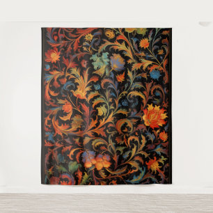 Botanical Tapestry - Bright colours at Night