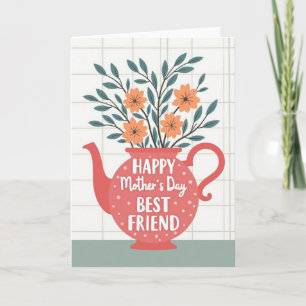 Botanical Teapot Mothers Day Card