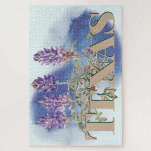 Botanical Texas Bluebonnet 2  Jigsaw Puzzle