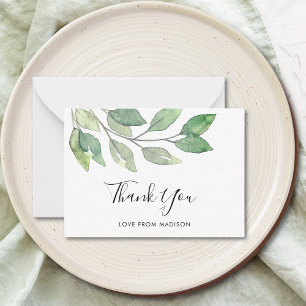 Botanical Thank You  Card