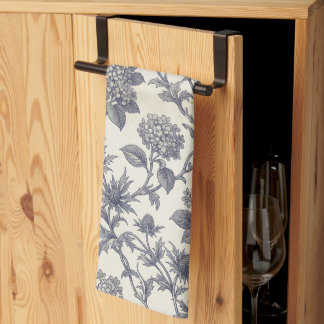 Botanical Toile | Hydrangea & Sea Holly Tea Towel