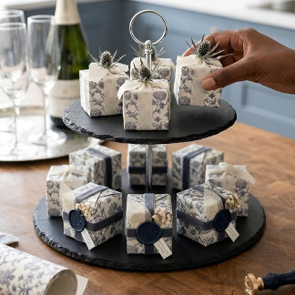 Botanical Toile | Hydrangea & Sea Holly Wrapping Paper