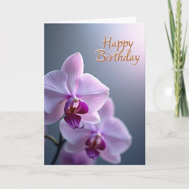 Botanical Trio Birthday Card (Front)