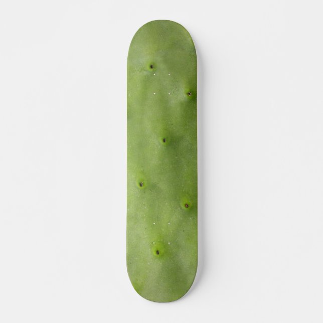 Botanical Tropical Green Cactus Photo Skateboard (Front)