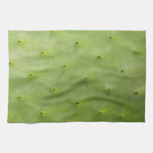 Botanical Tropical Green Cactus Photo Tea Towel