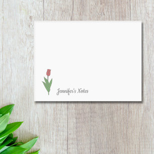Botanical Tulip Pastel Flower Post-it Notes