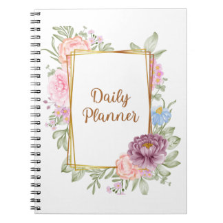 Botanical Undated daily planer  Notebook
