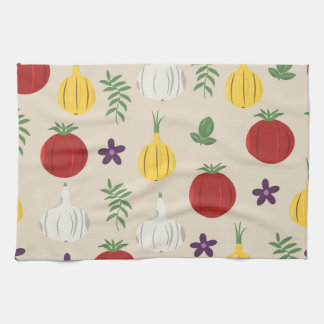 Botanical Vegetable Kitchen Towel