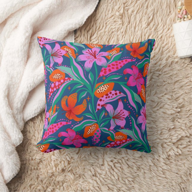 Botanical Vibrant Garden Cushion (Blanket)
