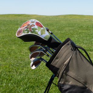 Botanical vintage design golf head cover
