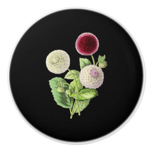 botanical vintage floral wildflower T-Shirt Ceramic Knob