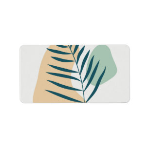 Botanical wall art label