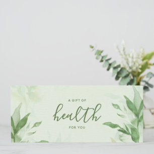 Botanical Watercolor Chiropractic Gift Certificate