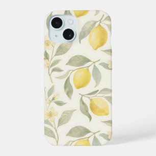 Botanical Watercolor of Citrus Flowers iPhone 15 Case