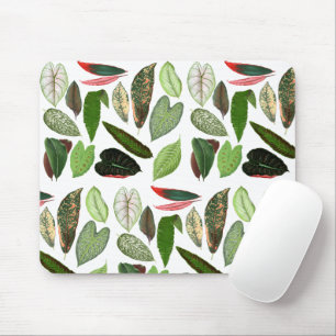 Botanical Watercolor Vintage Greenery Leaves Mouse Pad