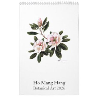 Botanical Watercolors Calendar 2026