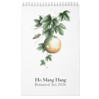 Botanical Watercolors Calendar 2026