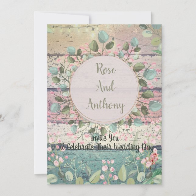Botanical Wedding Invitation (Front)