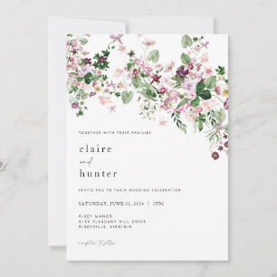 Botanical Wedding Invitation Greenery Invite