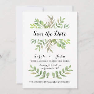 Botanical Wedding Invitation Template