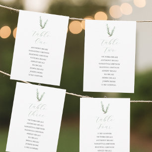 Botanical Wedding Seating Chart by Table Plan Invitation