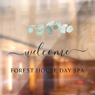 Botanical Welcome Elegant Script