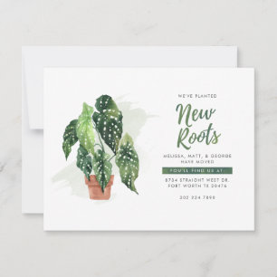 Botanical We've Moved Boho Moving Announcement