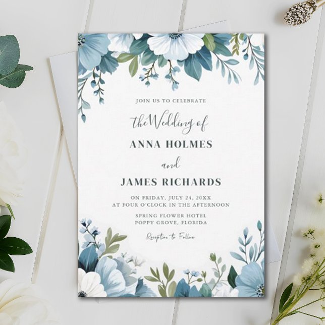 Botanical Whimsical Spring Garden Party Wedding Invitation (Creator Uploaded)