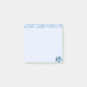 Botanical Whisper – Minimalist Floral Memo Squares Post-it Notes