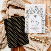 Botanical Wildflower Bee Honeycomb Bridal Shower