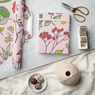 Botanical Wildflower Garden Wrapping Paper