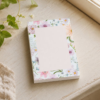 Botanical Wildflower Post-it Notes