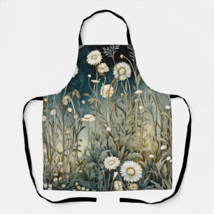 Botanical wildflower romantic garden floral apron