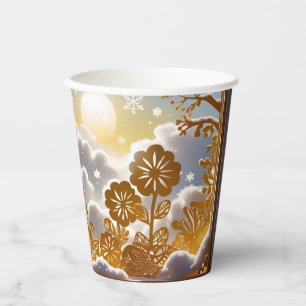 Botanical Winter Wonderland Paper Cups