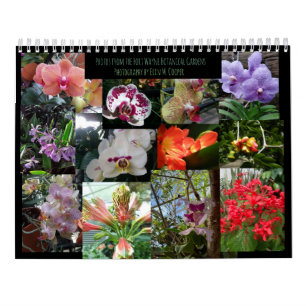 Botanical Wonders, Orchid &Tropical Flowers Calendar