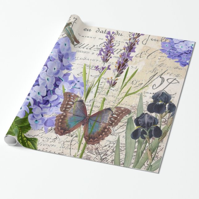 Botanical Wrapping Paper (Unrolled)