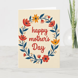 Botanical Wreath Card