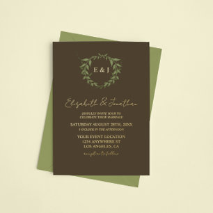 Botanical Wreath Earth Tone Wedding