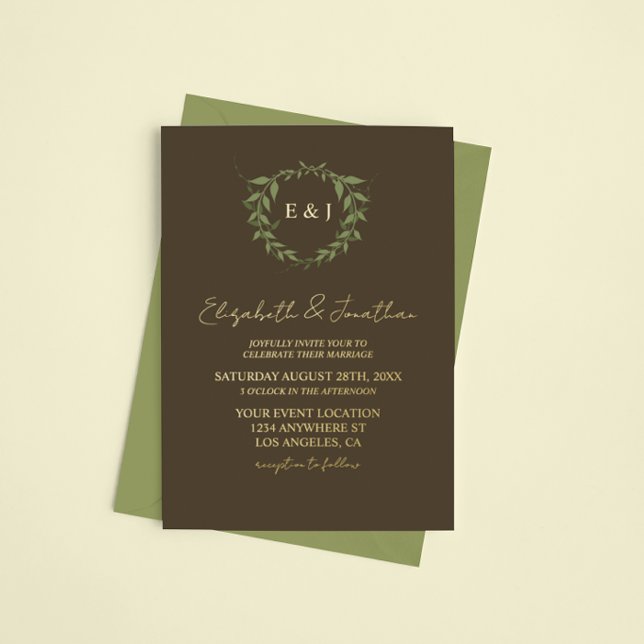 Botanical Wreath Earth Tone Wedding (Creator Uploaded)